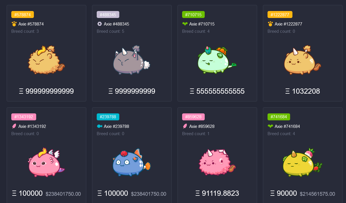 Axie Marketplace