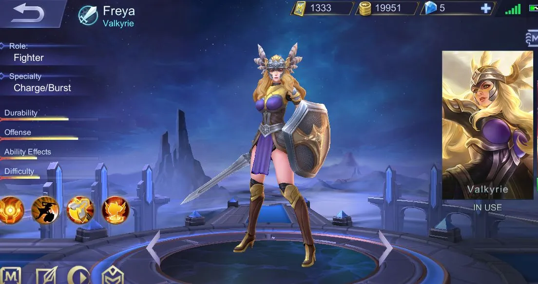 Freya di Mobile Legends