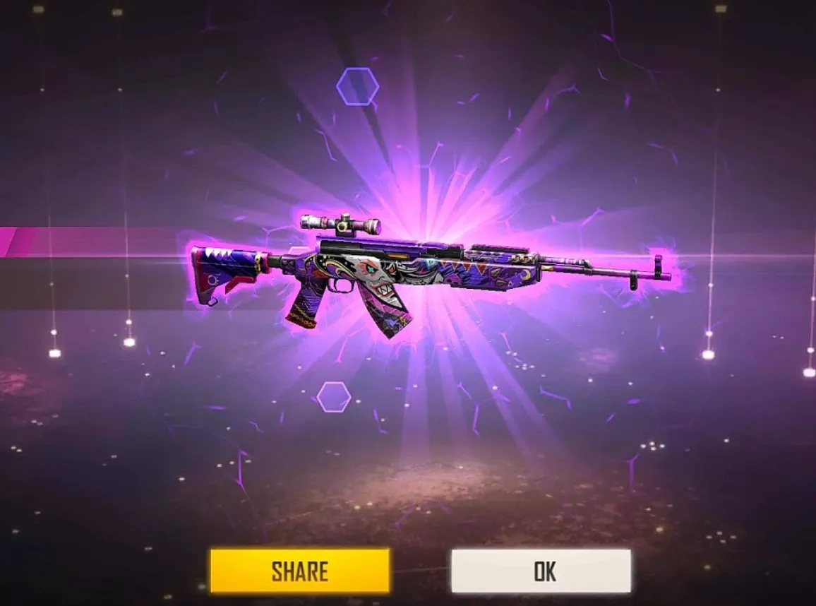 senjata tersakit di Free Fire: SKS